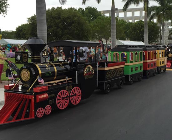 Fiberglass Trackless Train Rides Cheap