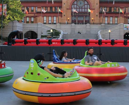 Inflatable bumper cars
