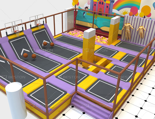 Indoor Playground With Trampoline Park