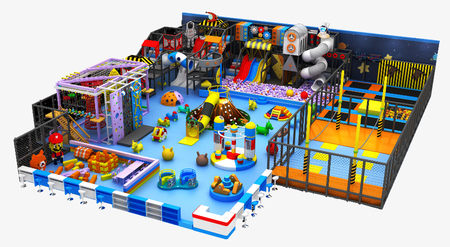 Kids indoor soft play area equipment for fun